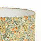 Abat-jour / suspension cylindrique tissu W. Morris Bower
