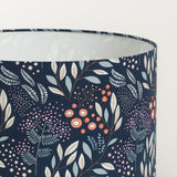 Abat-jour / suspension cylindrique tissu Mimosa marine Mini Labo