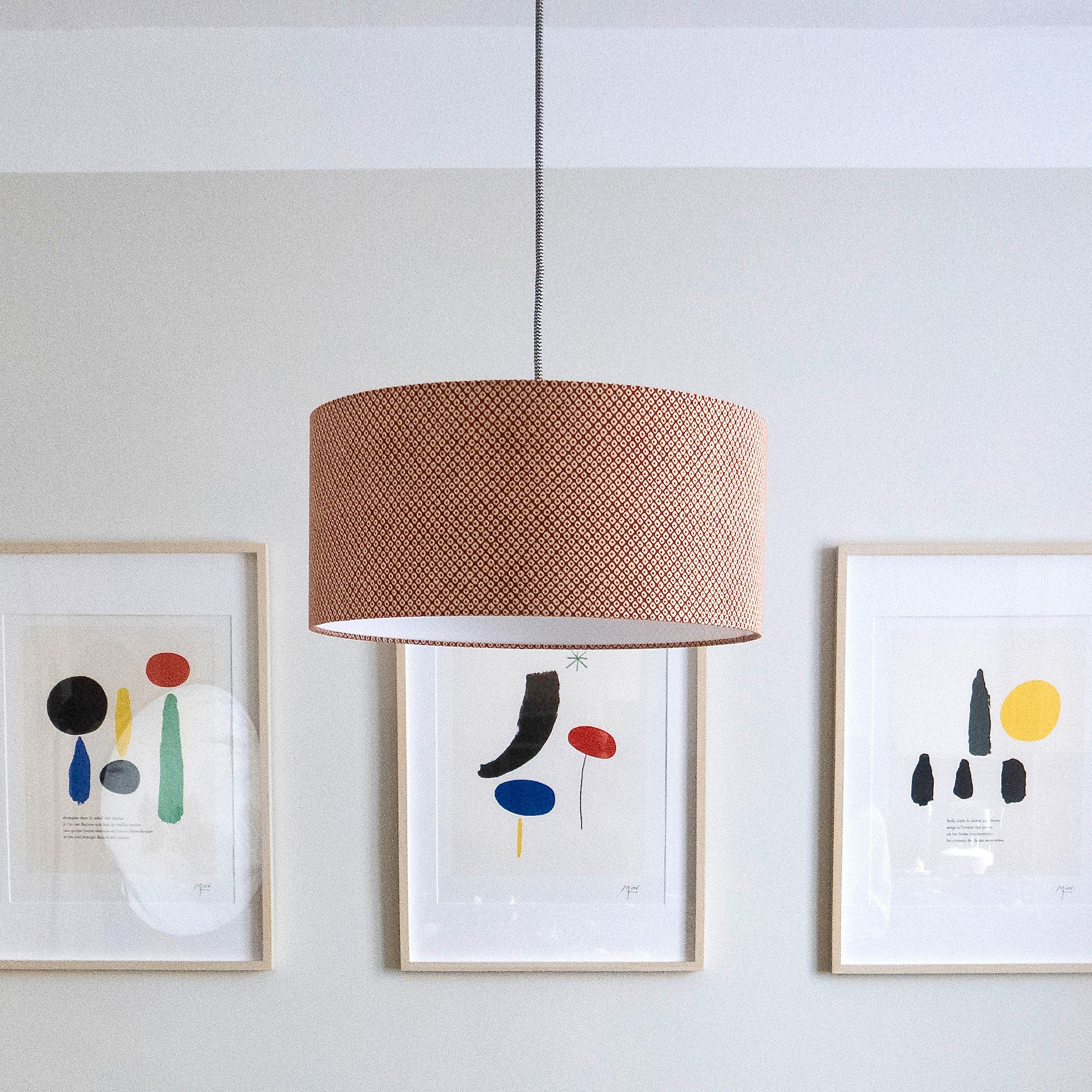 Suspension Octave rouge D40 cm