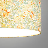 Abat-jour / suspension cylindrique tissu W. Morris Bower
