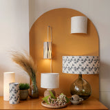 Applique murale demi lune tissu Sésame