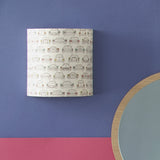 Applique murale demi lune tissu Cab