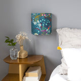 Applique murale demi lune tissu Symphonie vert