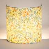 Applique murale demi lune tissu W. Morris Bower