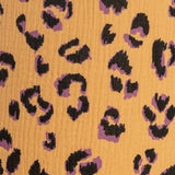 Tissu double gaze de coton Léo caramel