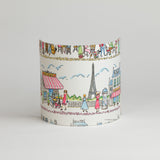 Applique murale demi lune tissu Happy Paris