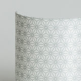 Applique murale demi lune tissu Hoshi argent