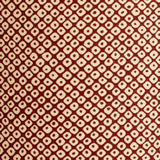 Applique murale demi lune tissu Octave rouge