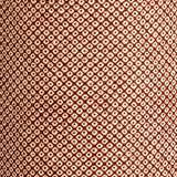 Applique murale demi lune tissu Octave rouge