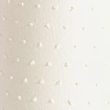 Applique murale demi lune en plumetis de coton Blanc cassé