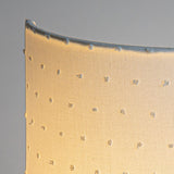 Applique murale demi lune en plumetis de coton Blanc cassé