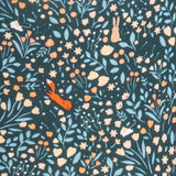 Applique murale demi lune tissu Promenons-nous