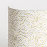 Applique murale demi lune tissu Sésame