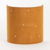 Applique murale demi lune en gaze de coton Stardust ochre