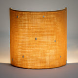 Applique murale demi lune en gaze de coton Stardust ochre