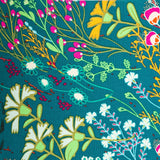 Applique murale demi lune tissu Symphonie vert