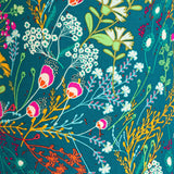 Applique murale demi lune tissu Symphonie vert