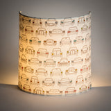 Applique murale demi lune tissu Cab