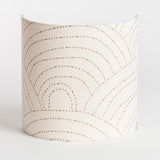 Applique murale demi lune en gaze de coton Colline