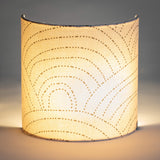 Applique murale demi lune en gaze de coton Colline