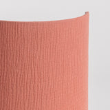 Applique murale demi lune en gaze de coton gaufrée Marsala