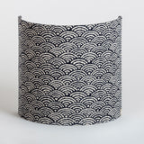 Applique murale demi lune tissu Nami