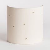 Applique murale demi lune en gaze de coton Stardust off-white