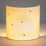 Applique murale demi lune en gaze de coton Stardust off-white