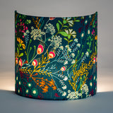 Applique murale demi lune tissu Symphonie vert