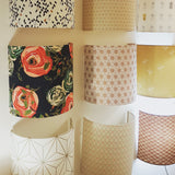 Applique murale demi lune tissu Botan