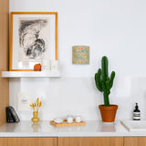 Applique murale demi lune tissu W. Morris Bower