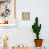 Applique murale demi lune tissu W. Morris Bower