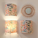 Applique murale demi lune tissu Symphonie