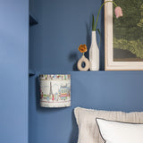 Applique murale demi lune tissu Happy Paris