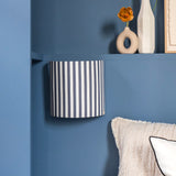 Applique murale demi lune tissu Sunray Wide cobalt