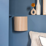 Applique murale demi lune tissu Sunray Wide ochre