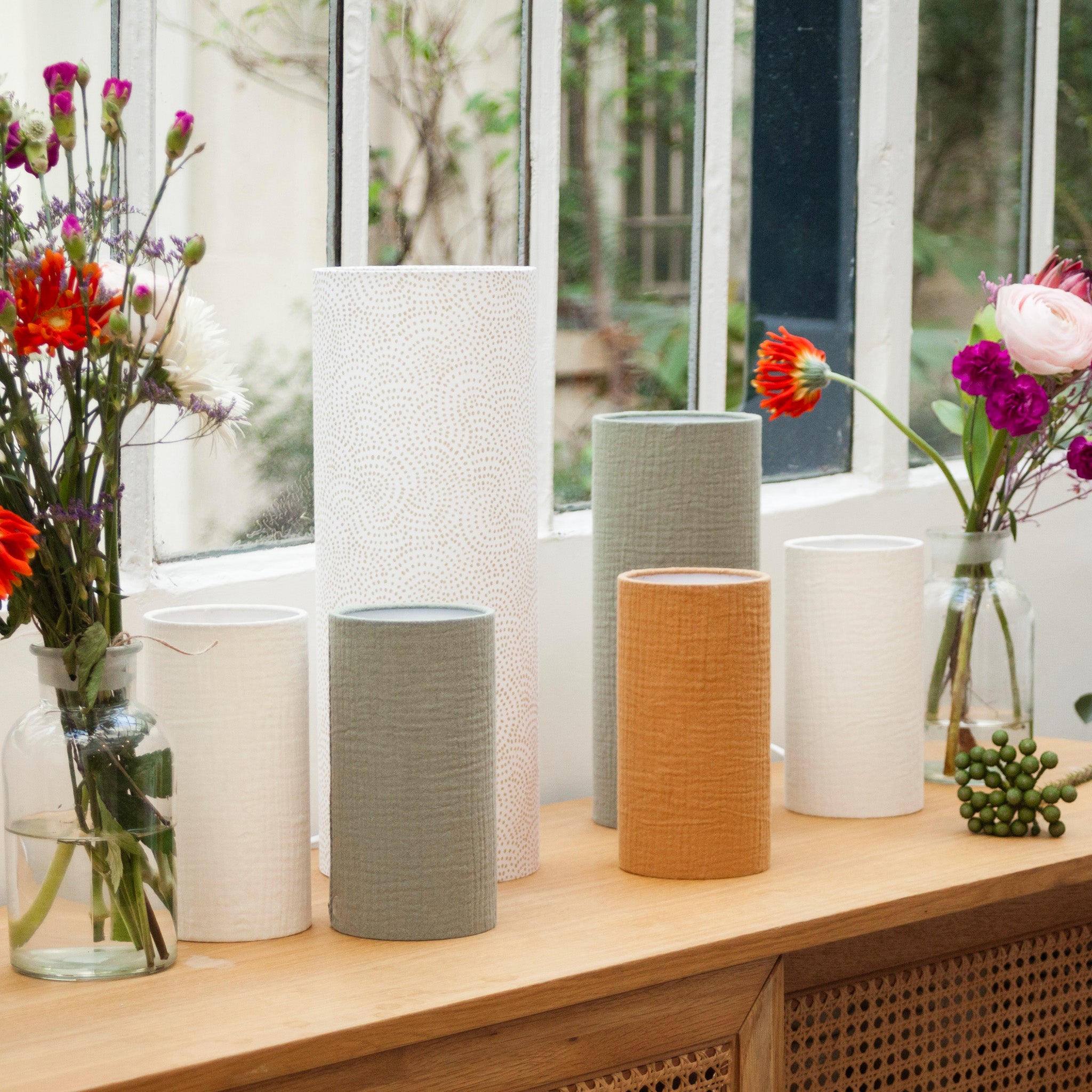 Lampe Sésame L avec lampes Gaze M et S