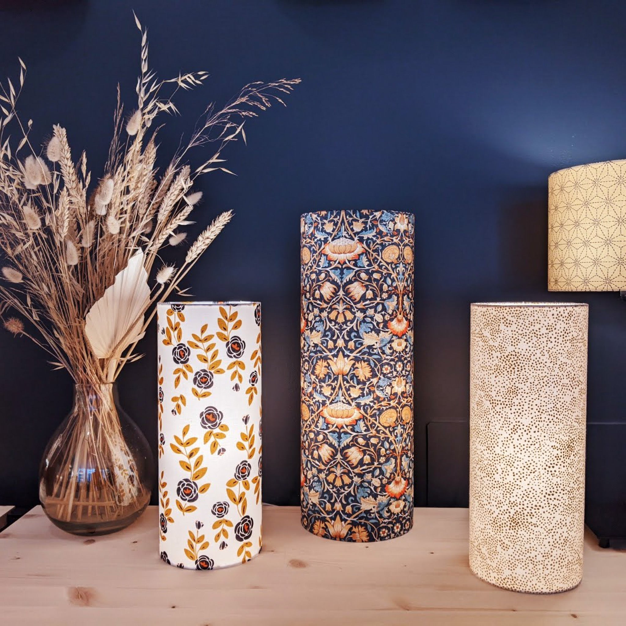 Lampe Lodden L et lampe Billie blanc M