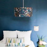 Suspension Symphonie navy D40 cm et applique Symphonie