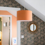 Suspension Plumetis noisette D30 cm