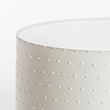 Abat-jour / suspension cylindrique en plumetis de coton Blanc cassé