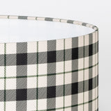 Abat-jour / suspension cylindrique tissu Tartan intense