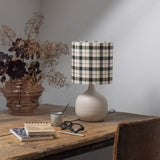 Lampe Terra Poudré avec abat-jour Tartan intense D20 cm HAUT 