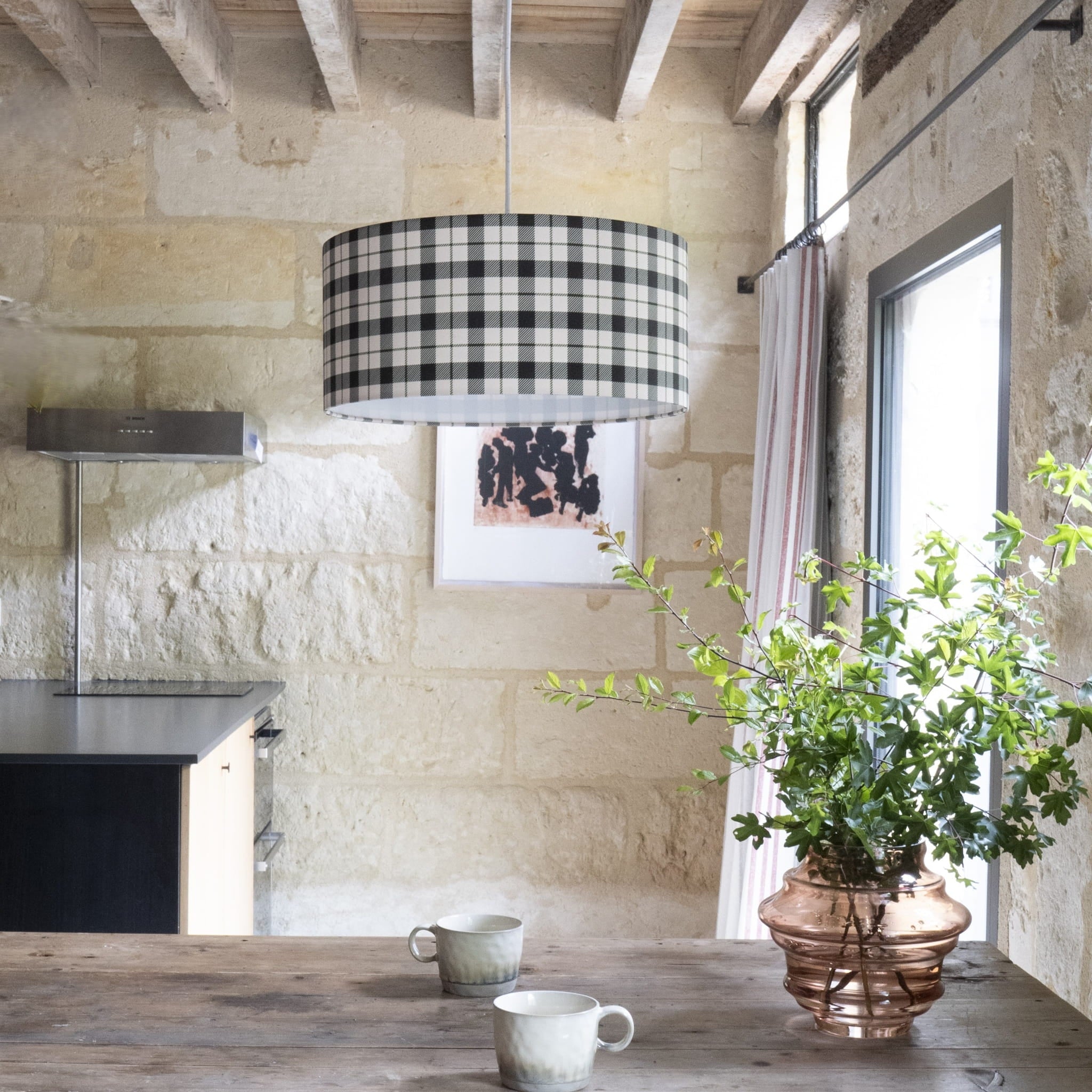 Suspension Tartan intense D40 cm