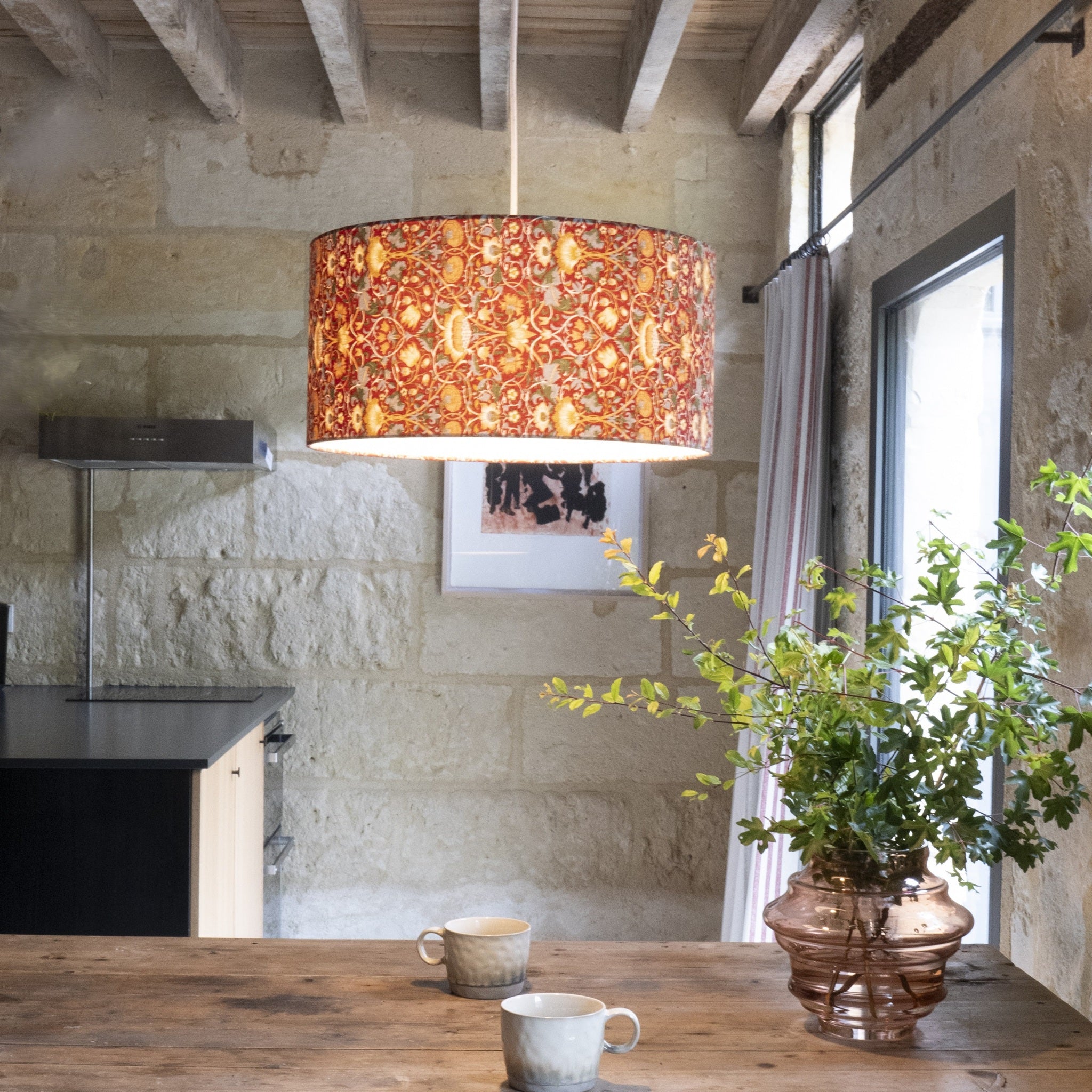 Suspension W. Morris Lodden rouge D45 cm