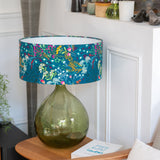 Abat-jour / suspension cylindrique tissu Symphonie vert