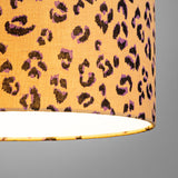 Abat-jour / suspension cylindrique en gaze de coton Léo caramel