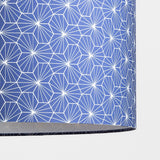 Abat-jour / suspension cylindrique tissu Pépite indigo