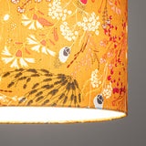 Abat-jour / suspension cylindrique tissu Symphonie ocre