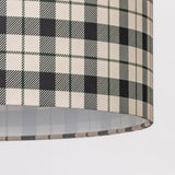Abat-jour / suspension cylindrique tissu Tartan intense